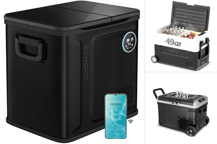 Detailed view of Best 12/24V DC And 110/240V AC Car Fridge
