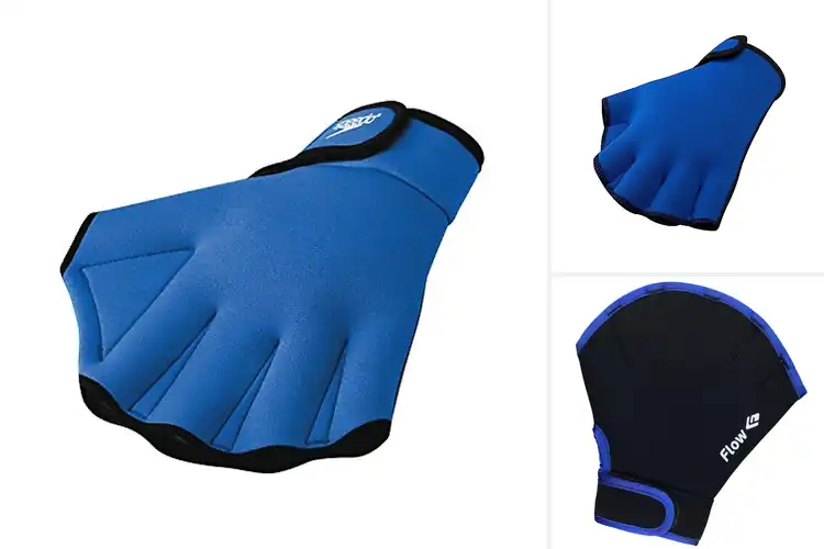 Detailed view of Best Aquatic Swim Gloves