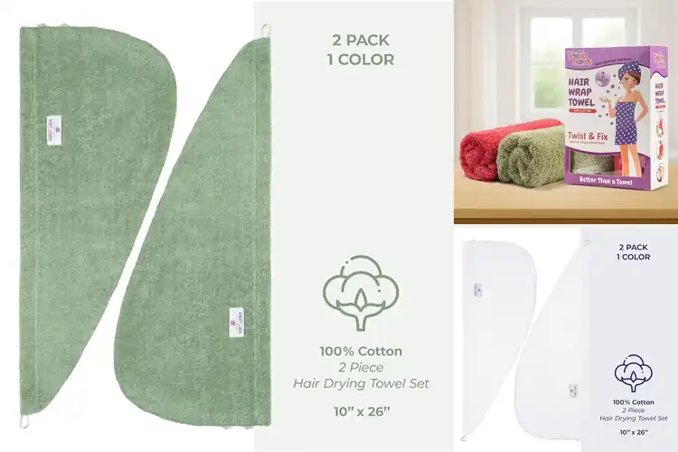 Detailed view of Best Cotton Hair Towels: Top 10 Picks for Soft, Healthy Hair