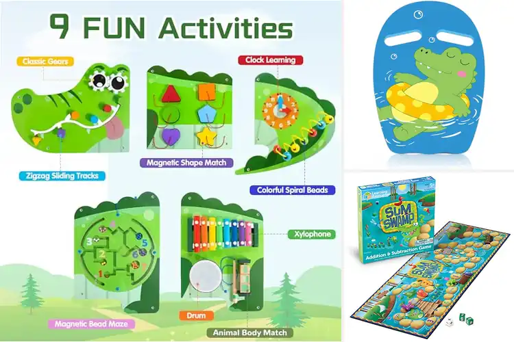 Detailed view of Best Crocodile Learning Boards for Fun Skill‑Building