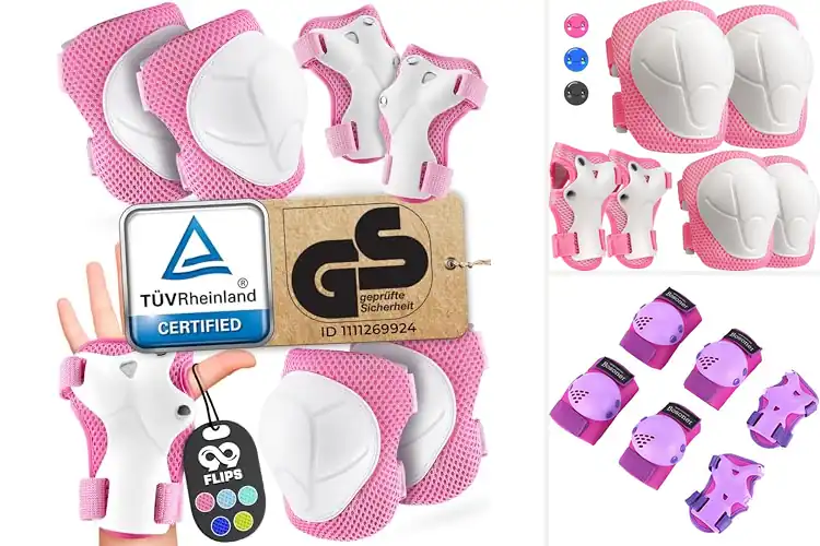 Detailed view of Best Girls Knee and Elbow Pads Set