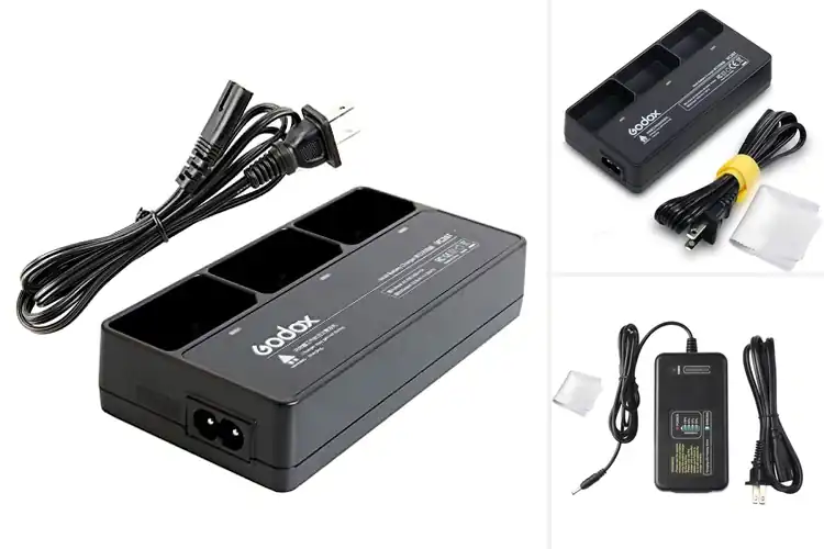 Detailed view of Best Godox Triple Battery Chargers