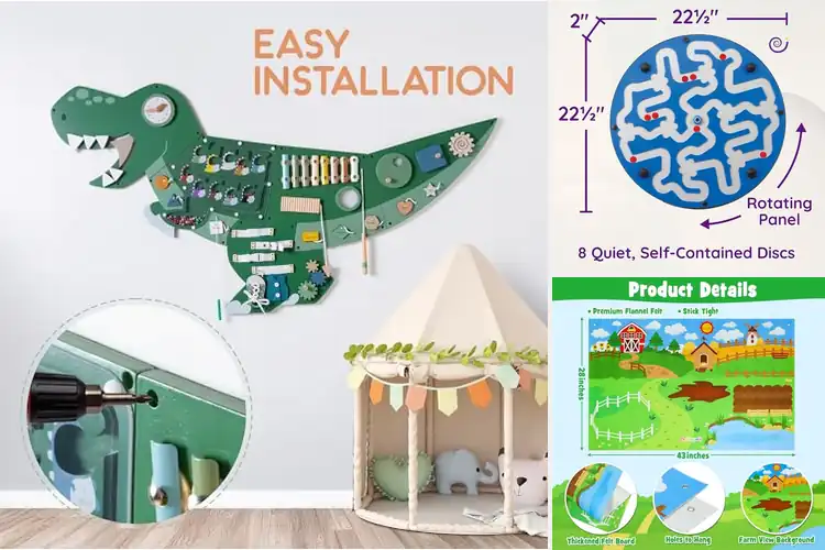 Detailed view of Best Interactive Activity Boards for Fun Skill-Building