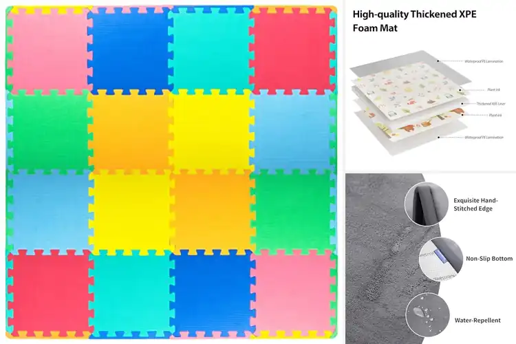 Detailed view of Best Kids Play Mats for Safe, Comfy Playtime