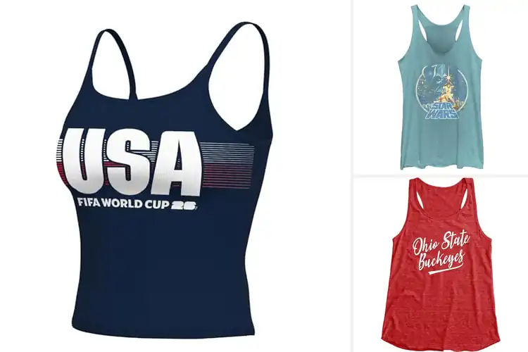 Detailed view of Best Licensed Womens Tank Tops for Effortless Style