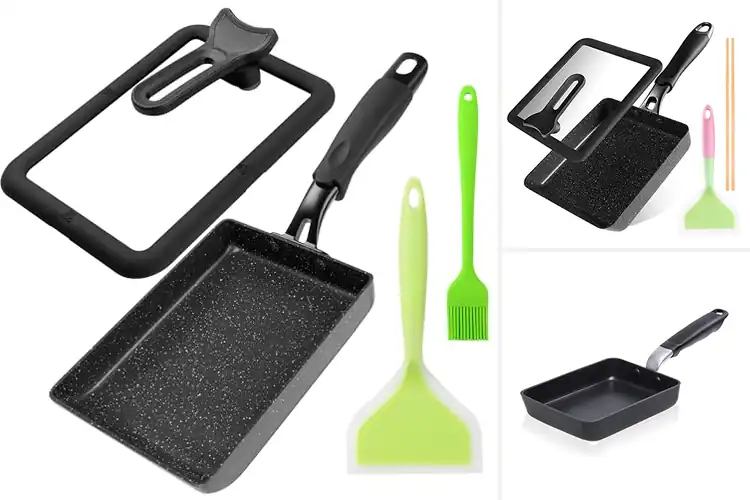 Detailed view of Best Medium Rectangle And Large Square Omelette Pans
