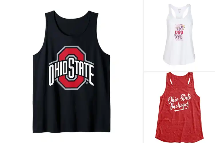 Detailed view of Best Officially Licensed Buckeyes Tanks