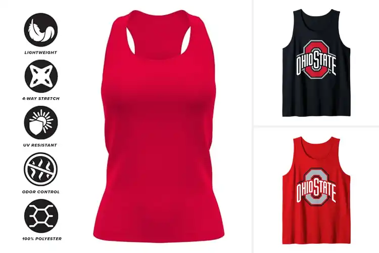 Detailed view of Best Ohio State Tank Tops: Top Picks for Buckeye Fans