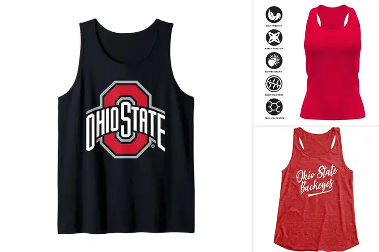 Detailed view of Best Ohio State Tanks: Top Picks for Bold Buckeye Style
