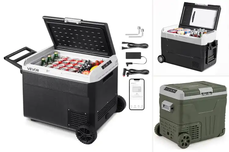 Detailed view of Best Portable Fridge With Wheels And Telescopic Handle