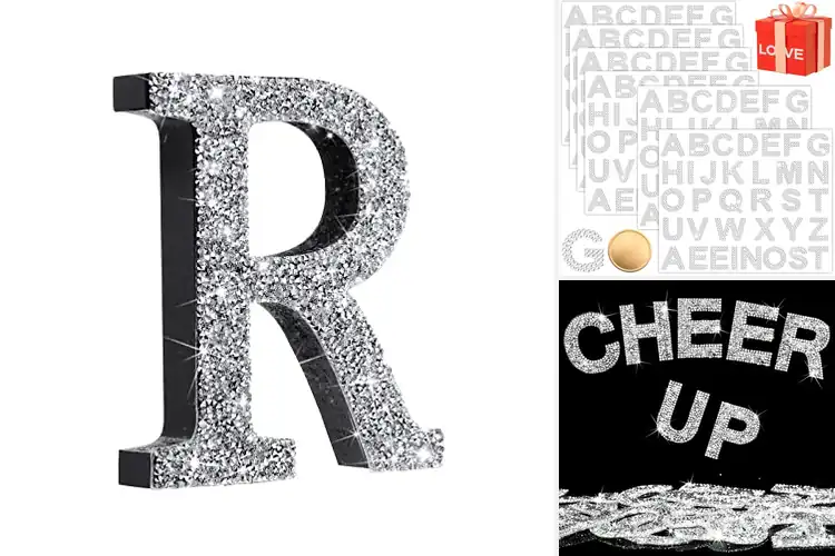 Detailed view of Best Rhinestone Letters For Parties