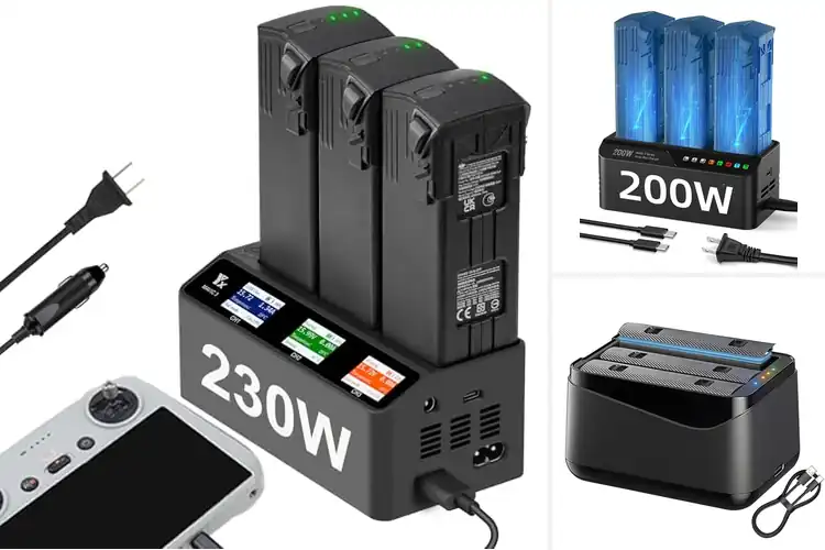 Detailed view of Best Simultaneous 3 Battery Charging