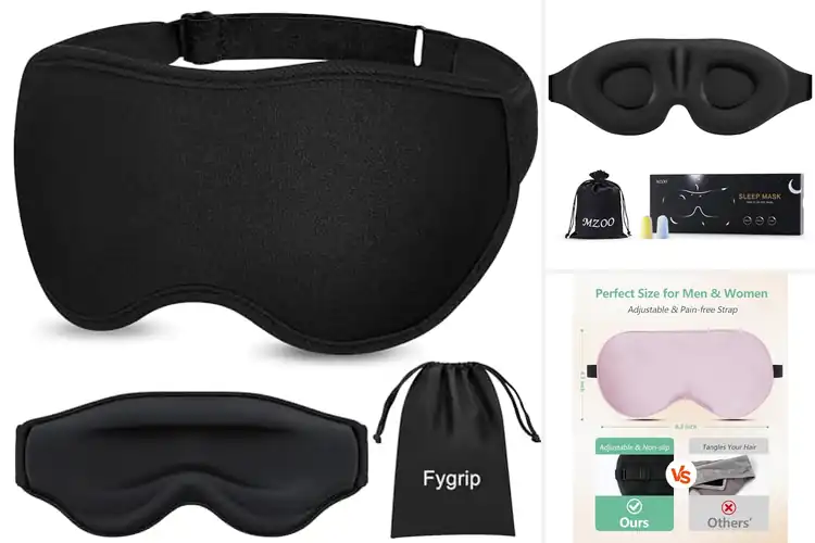 Detailed view of Best Travel Eye Masks: Ultimate Comfort & Total Light Block