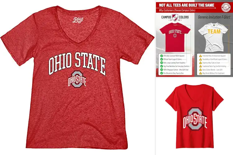 Detailed view of Best Women Game Day Buckeyes Shirts